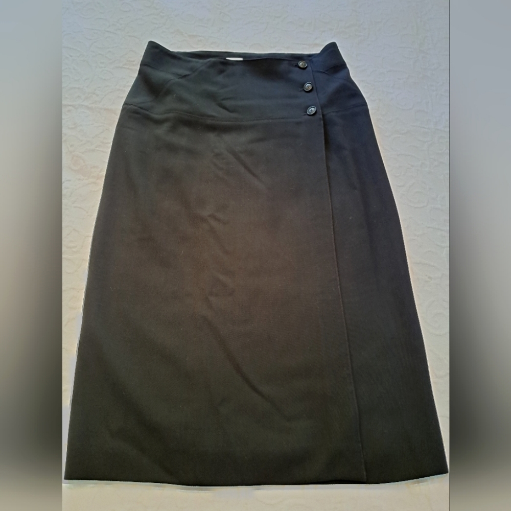 Armani Collezioni wool Column skirt